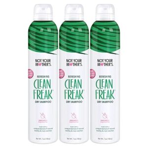 Not Your Mother's Clean Freak Unscented Dry Shampoo (3-Pack) - 7 oz - Dry Shampoo Instantly Absorbs Oil - Hair Essentials for All Hair Types (7 Ounce (Pack of 3))