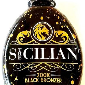 The Sicilian 200X Dark Black Bronzer Tanning Lotion - BEST for Glowing Skin - Gradual Bronzing & Sunless Self Tanner Lotion - Luxurious Sunless Body Tanning Lotion Nourishes Skin