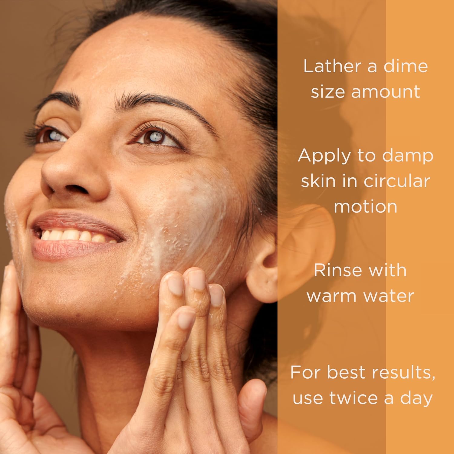 InstaNatural Vitamin C Cleanser Face Wash, Brightens, Ideal for Fine Lines and Uneven Texture, with Coconut Water and Aloe Vera, 12 Fl ounce Pump Bottle - Image 3