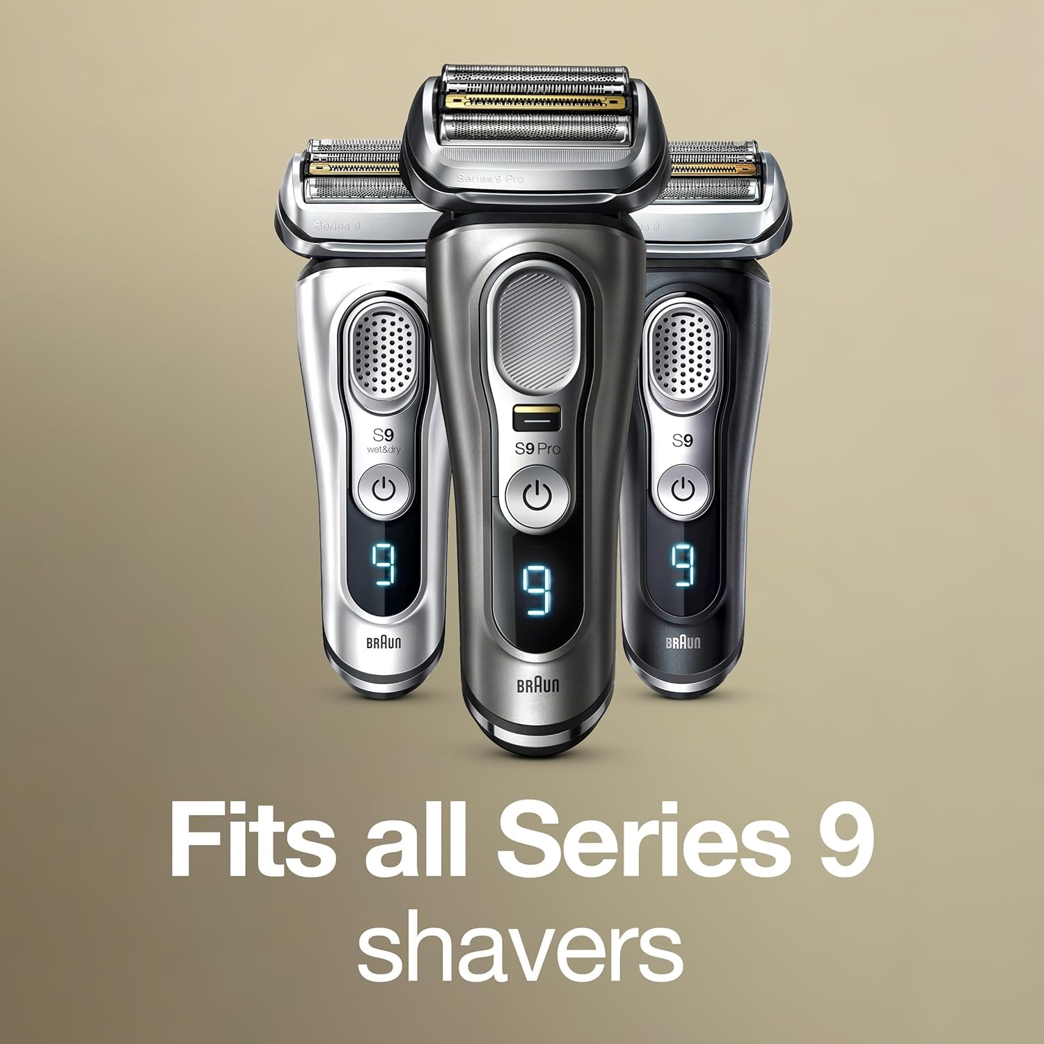 Braun Shaver Head Replacement Part 94M Silver, Compatible with Series 9 Pro and Series 9 Electric Razors for Men - Image 2