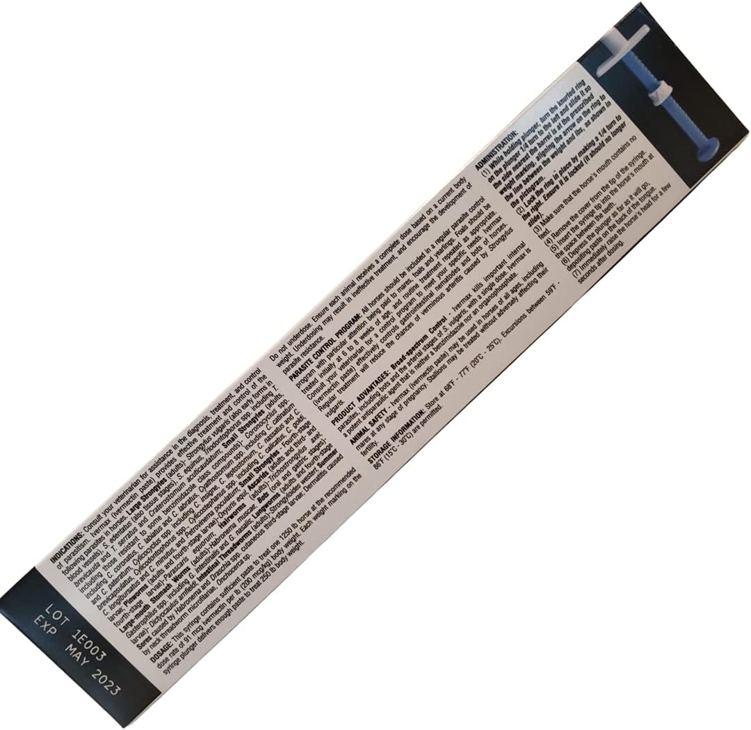 Ivermax Apple Flavored Ivermectin Equine Paste Dewormer - 2 Pack - Image 2