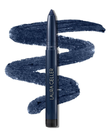 LAURA GELLER NEW YORK Kajal Longwear Kohl Eyeliner Pencil - Denim Kohl - Caffeine and Vitamin E - Smooth & Blendable Liner - Built-In Sharpener