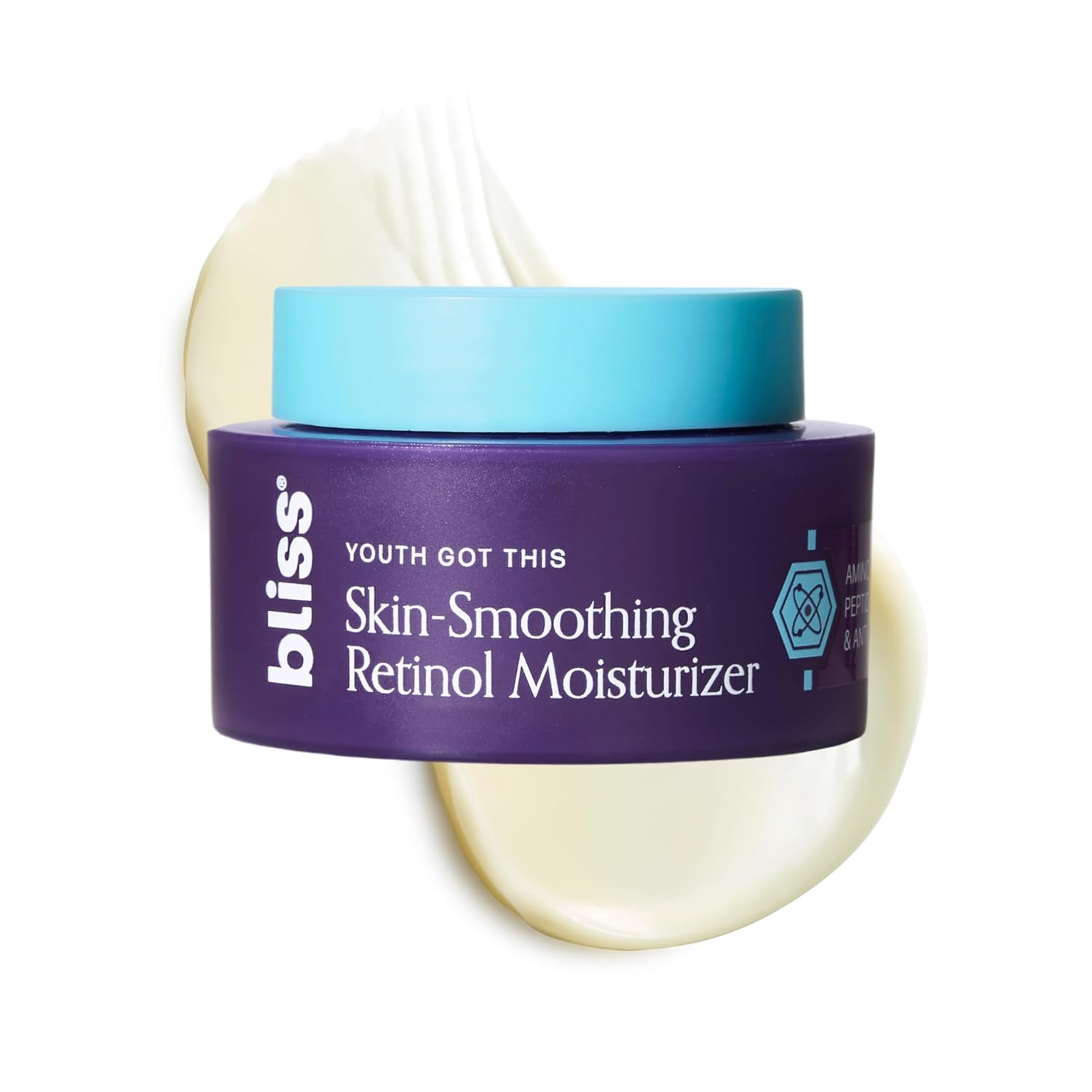 Bliss Retinol Face Moisturizer | Youth Got This Gentle Anti-Aging Cream with Pure Retinol + PREVENT-4™ Complex for Fine Lines, Wrinkles & Hydration | Cruelty Free, 1.7 fl oz - Image 3