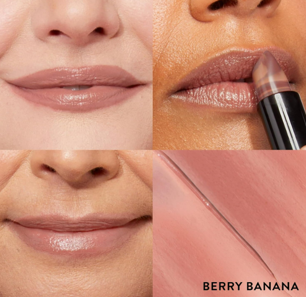 LAURA GELLER NEW YORK Italian Marble Sheer Lipstick - Berry Banana - Hydrating & Lightweight - Vitamin E & Caster Seed Oil - Cream Finish - Image 4