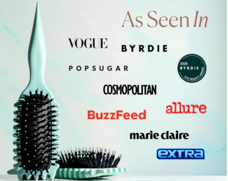 Bounce Curl Define EdgeLift Brush, 5-in-1 Tool for Effortlessly Defined Curls, Waves & Coils, Reduces Frizz - Teal - Image 4