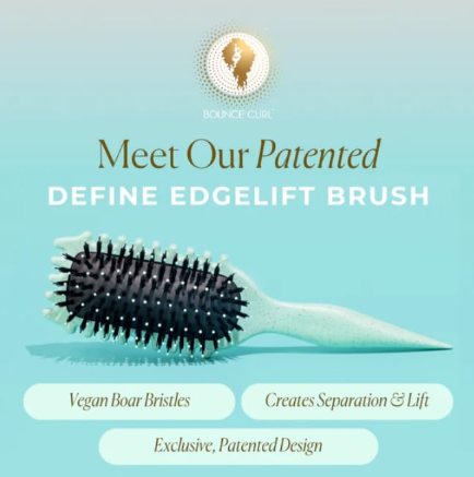 Bounce Curl Define EdgeLift Brush, 5-in-1 Tool for Effortlessly Defined Curls, Waves & Coils, Reduces Frizz - Teal - Image 2