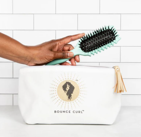 Bounce Curl Define EdgeLift Brush, 5-in-1 Tool for Effortlessly Defined Curls, Waves & Coils, Reduces Frizz - Teal