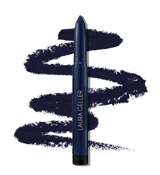 LAURA GELLER NEW YORK Kajal Longwear Kohl Eyeliner Pencil - Midnight Blue Kohl - Caffeine and Vitamin E - Smooth & Blendable Liner - Built-In Sharpener - Image 2