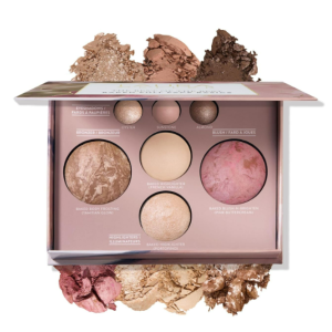 LAURA GELLER NEW YORK Best of the Best Baked Palette – 7-in-1 Full Face Palette – Bronzer, Blush, 2 Highlighters & 3 Eyeshadows – Crease-Proof, Handmade in Italy – Travel-Friendly