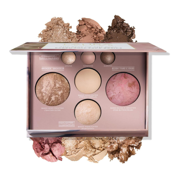 LAURA GELLER NEW YORK Best of the Best Baked Palette – 7-in-1 Full Face Palette – Bronzer, Blush, 2 Highlighters & 3 Eyeshadows – Crease-Proof, Handmade in Italy – Travel-Friendly