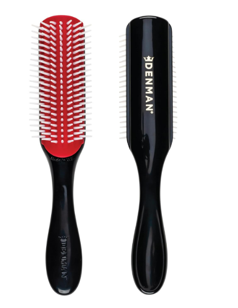 Denman D3 Original Curl Definer & Styler, Curly Hair Brush for Women & Men – 7 Row Detangling & Curl Defining Brush for Smooth Defined Curls - a precision Styling Brush for straight hair