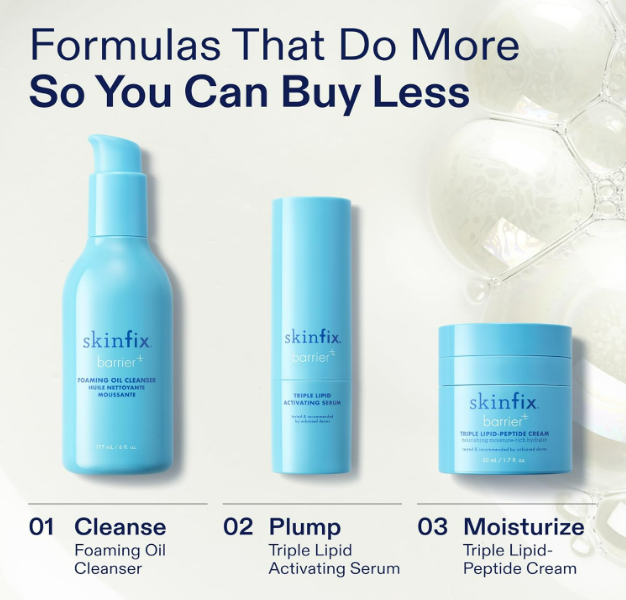 Skinfix Triple Lipid-Peptide Cream - 1.7 oz - Rich Face Moisturizer with Hyaluronic Acid - Hydrates & Restores Dry, Sensitive Skin - Non-Comedogenic, Fragrance Free, Vegan, Cruelty Free - Image 4