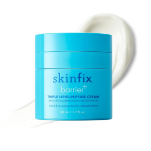 Skinfix Triple Lipid-Peptide Cream - 1.7 oz - Rich Face Moisturizer with Hyaluronic Acid - Hydrates & Restores Dry, Sensitive Skin - Non-Comedogenic, Fragrance Free, Vegan, Cruelty Free