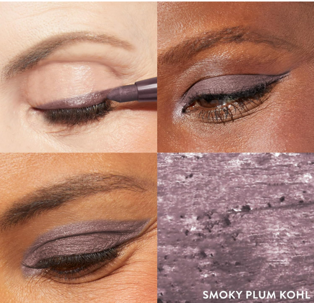 LAURA GELLER NEW YORK Kajal Longwear Kohl Eyeliner Pencil – Smoky Plum – Smooth, Blendable Application, Long-Wearing, Non-Creasing – Infused with Caffeine & Vitamin E – Built-In Sharpener - Image 4