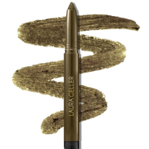 LAURA GELLER NEW YORK Kajal Longwear Kohl Eyeliner Pencil - Olive Kohl - Caffeine and Vitamin E - Smooth & Blendable Liner - Built-In Sharpener