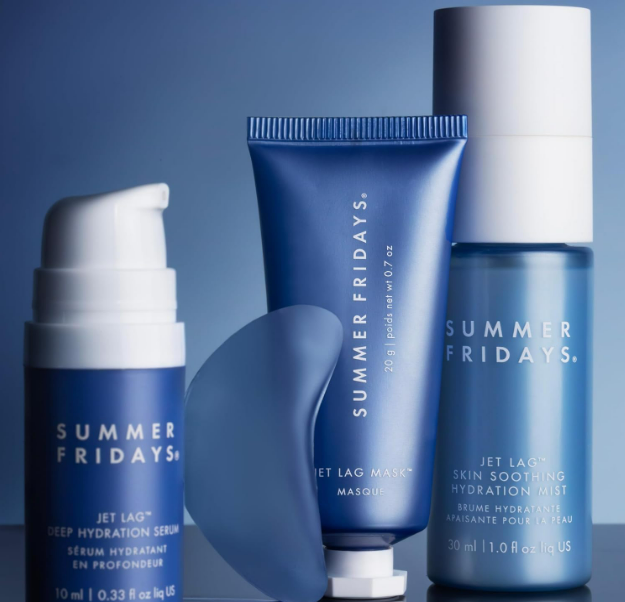 Summer Fridays Jet Lag™ Essentials - Mini Hydrating Skin Care Set With Jet Lag™ Mask, Eye Patches, Deep Hydration Face Serum & Hydration Mist - Travel Size Skincare Kit & Gift Set (4 Count) - Image 2