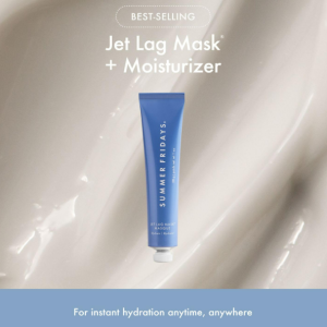 Summer Fridays Hydration Trio - Travel Size Jet Lag Mask + Full Size Lip Butter Balm Duo in Hot Chocolate + Toasted Marshmallow - Skin Care Set for Hydrated Complexion + Glossy, Soft Lips (3 Count)