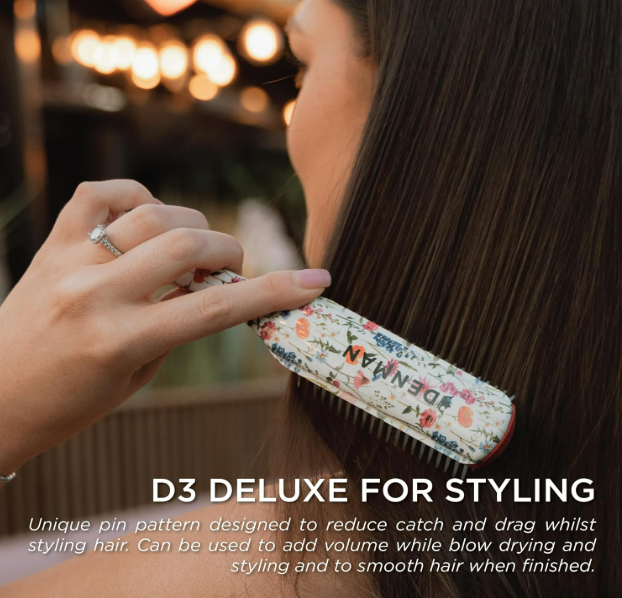 Denman D3 Original Curl Definer & Styler, Curly Hair Brush for Women & Men – 7 Row Detangling & Curl Defining Brush for Smooth Defined Curls - a precision Styling Brush for straight hair - Image 2