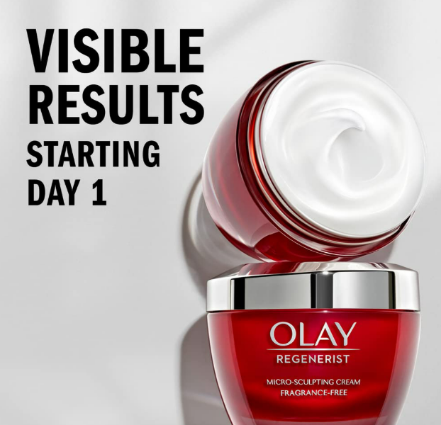 Olay Regenerist Micro-Sculpting Cream, Face Moisturizer, 1.7 oz + Whip Face Moisturizer Travel/Trial Size Bundle - Image 2
