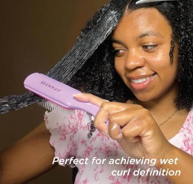 Denman D3 Original Curl Definer & Styler, Curly Hair Brush for Women & Men – 7 Row Detangling & Curl Defining Brush for Smooth Defined Curls - a precision Styling Brush for straight hair - Image 3