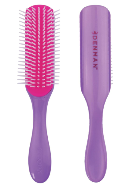 Denman D3 Original Curl Definer & Styler, Curly Hair Brush for Women & Men – 7 Row Detangling & Curl Defining Brush for Smooth Defined Curls - a precision Styling Brush for straight hair