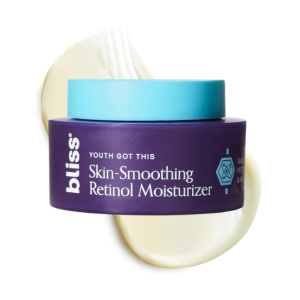 Bliss Retinol Face Moisturizer | Youth Got This Gentle Anti-Aging Cream with Pure Retinol + PREVENT-4™ Complex for Fine Lines, Wrinkles & Hydration | Cruelty Free, 1.7 fl oz