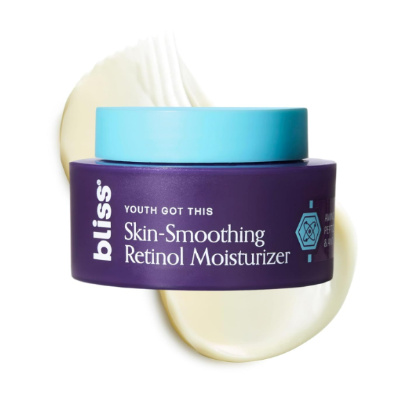 Bliss Retinol Face Moisturizer | Youth Got This Gentle Anti-Aging Cream with Pure Retinol + PREVENT-4™ Complex for Fine Lines, Wrinkles & Hydration | Cruelty Free, 1.7 fl oz
