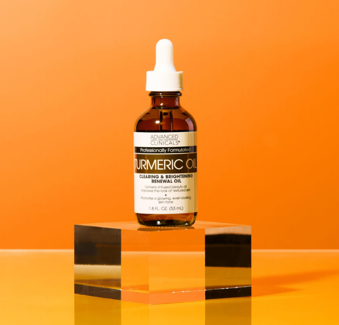 Advanced Clinicals Turmeric Oil Serum For Face | Facial Skin Care Serum With Jojoba + Coconut Oil To Improve Appearance Of Dark Spots & Uneven Skin Tone | Antioxidant Dry Skin Moisturizer, 2-Pack - Image 4