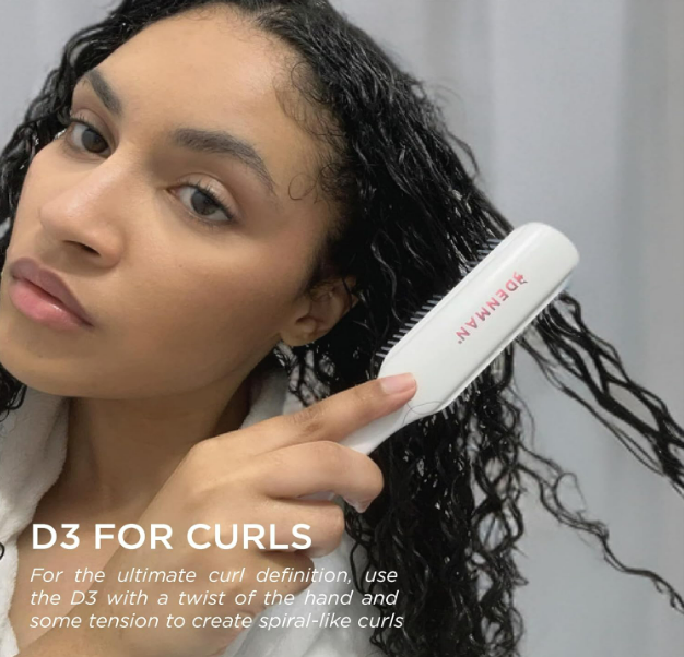 Denman D3 Original Curl Definer & Styler, Curly Hair Brush for Women & Men – 7 Row Detangling & Curl Defining Brush for Smooth Defined Curls - a precision Styling Brush for straight hair - Image 2