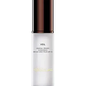 Hourglass Veil Mineral Primer, Face Primer That Extends Face Makeup Wear, Creates Smooth, Even Skin, Conceals Redness, and Minimizes Pores, Lines and Wrinkles, Oil-Free and SPF 15 Protection