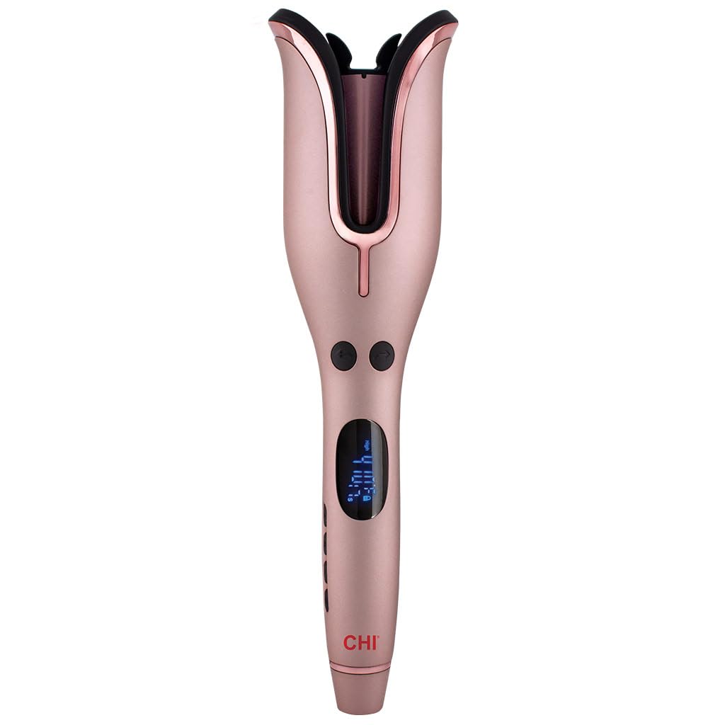 CHI Spin N Curl 1″ Ceramic Rotating Curling Iron, Adjustable Preset Heat Settings for All Hair Types, Salon-Quality Curls & Waves, Auto Shut-Off, Tangle Protection, Rose Gold - Image 2