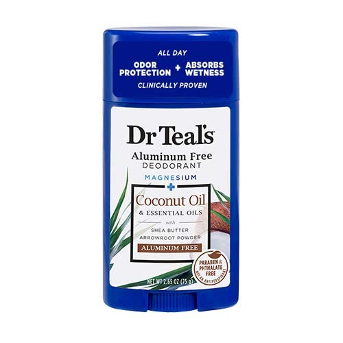 Dr. Teals Deodorant Variety Gift Set (2 Pack, 2.65oz Ea.) - Eucalyptus, & Coconut Oil - Essential Oils, Shea Butter & Magnesium Help Absorb Moisture & Keep Skin Clean & Healthy - Image 2