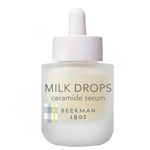 Beekman 1802 Milk Drops Ceramide Face Serum – Hydrating Barrier Serum with Goat Milk, Ceramides, Squalane & Hyaluronic Acid – Lightweight, Fragrance Free – For Oily & Acne-Prone Skin – 1 fl oz