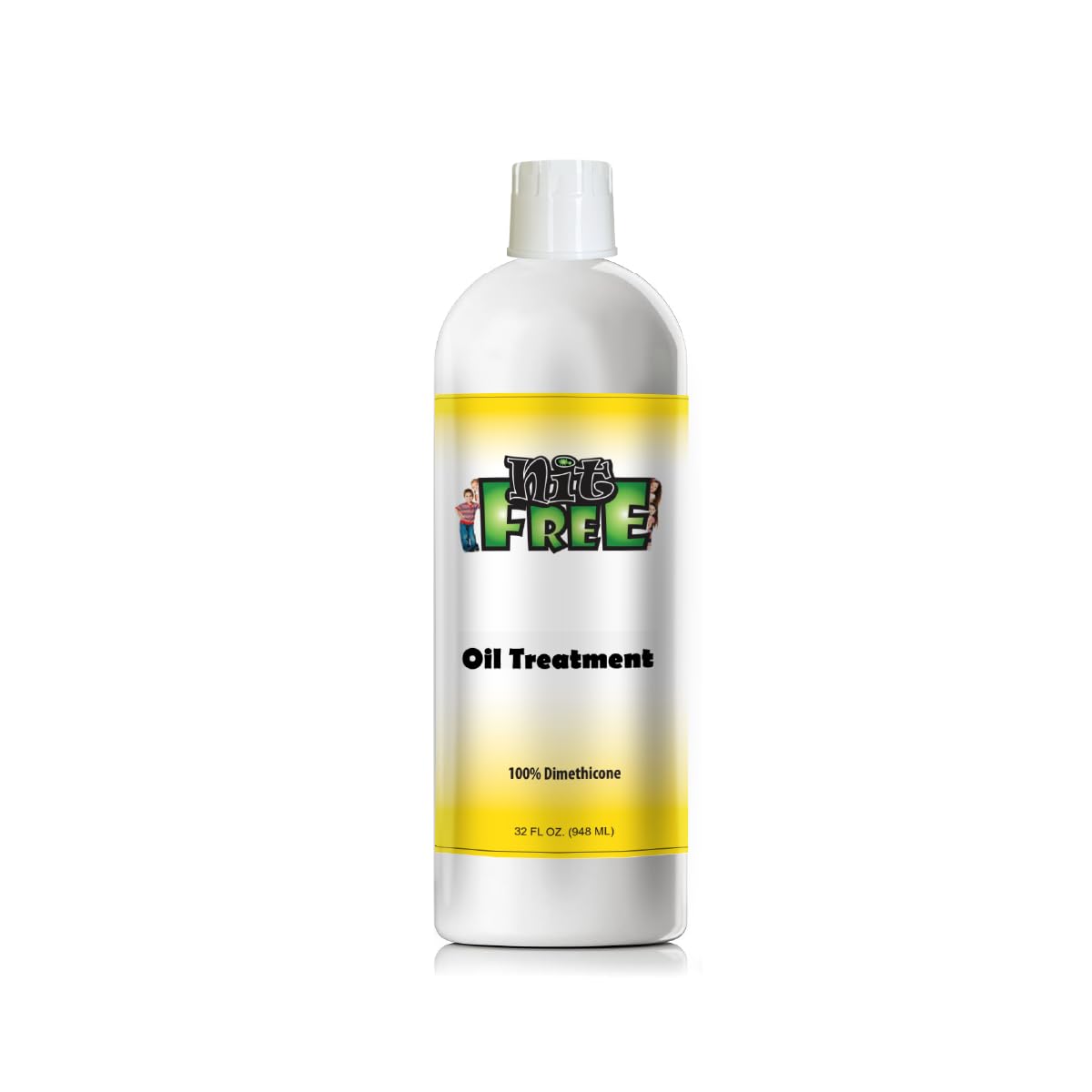 Nit Free 100% Dimethicone Oil for Lice, All Hair Types, 32oz