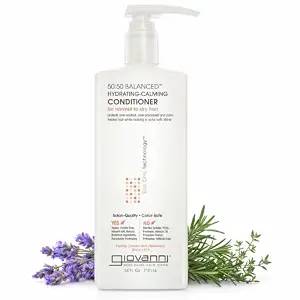 GIOVANNI Eco Chic 50:50 Balanced Hydrating Calming Conditioner, 24 oz | Leaves Hair pH Balanced, Ideal for Over-Processed, Environmentally Stressed Hair, No Parabens, Color Safe, Sulfate Free