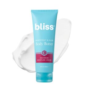 Bliss Body Butter - Grapefruit and Aloe - Maximum Moisture Cream - 6.7 Fl Oz - Body Lotion for Dry Skin - Long-Lasting Moisturizer for Women & Men - Vegan and Cruelty-Free