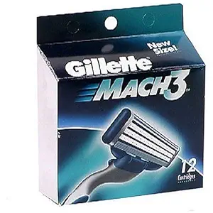 Gillette Mach3 Cartridges (Pack of 12