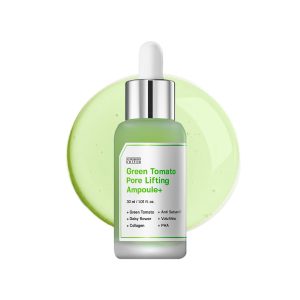 SUNGBOON EDITOR Green Tomato Pore Lifting Ampoule, Pore Minimizer Serum with Niacinamide & Green Tomato Extract, Hydrating & Firming Care for Sensitive Skin, Korean Skincare
