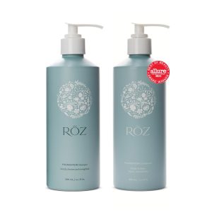 RŌZ Hydrating Shampoo and Conditioner Set Duo - Sulfate-Free Shampoo and Conditioner for Women & Men - All Hair Types | Vegan, Color-Safe, Silicone & Paraben-Free | 10.1 oz Each Bottle