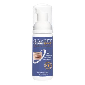 OCuSOFT Oust Demodex Foam Cleanser - Extra Strength - Foaming Cleanser for Eyelids & Eyelashes with Tea Tree Oil - Eyelid Cleanser to Remove Oil, Debris & Pollen - 1.68 fl oz | Tea Tree Oil, For Lid & Lash Debris, Clean, Refreshing Feel, Foam Pump
