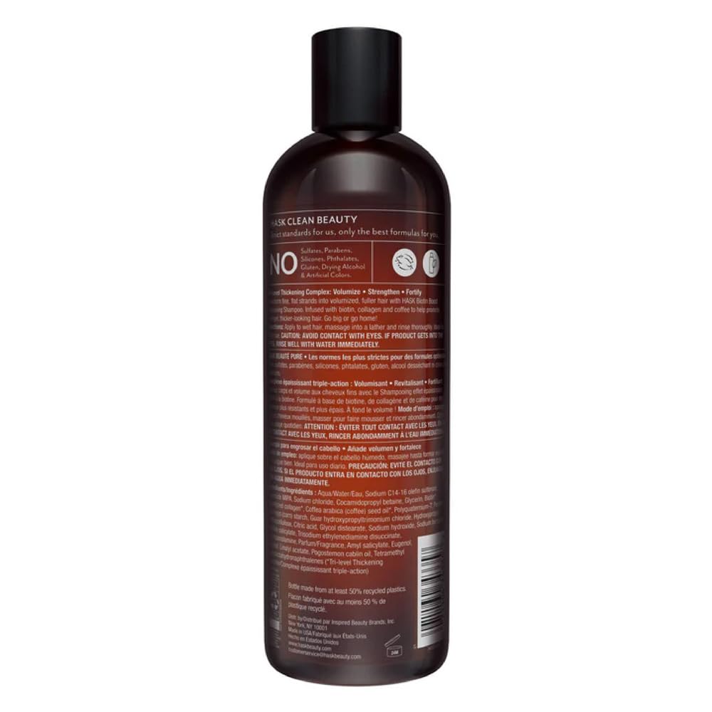 HASK Biotin Boost Thickening Shampoo, 12 Fl Oz
