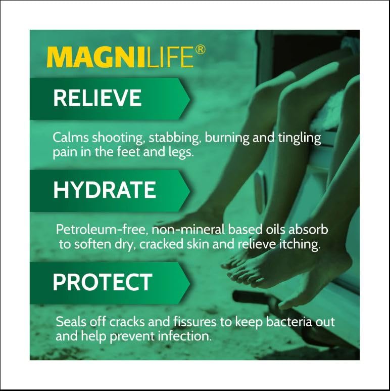 MagniLife DB Pain Relieving Foot Cream, 4 Oz Jar (2 Pack) Calming Relief for Burning, Tingling, Shooting & Stabbing in Feet & Legs, Moisturizing & Hydrating Foot Cream for Diabetic & Sensitive Skin - Image 3