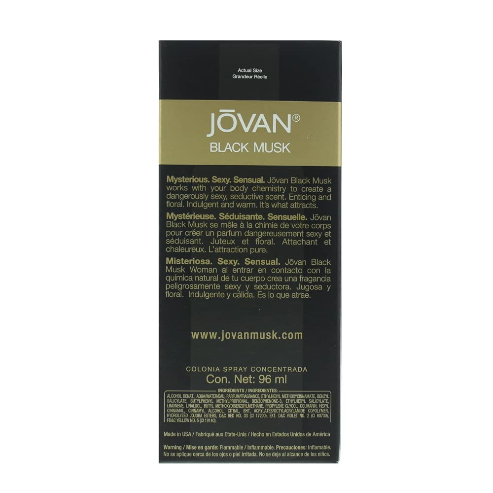 Jovan Black Must perfume 3.25 cologne concentrate spray | - Image 3