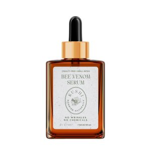 KUSHI Bee Venom Serum – Hydrating & Firming Face Serum for Radiant, Youthful-Looking Skin – Cruelty-Free, No Parabens or Sulfates – 15ml