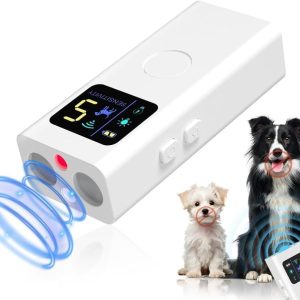 Anti Barking Device for Dogs, Ultrasonic Dog Bark Deterrent Devices with 3 Modes & LED Light, Multi-Functional Dog Trainer Effective Control Range Up to 30 Ft, Safe for All Dogs