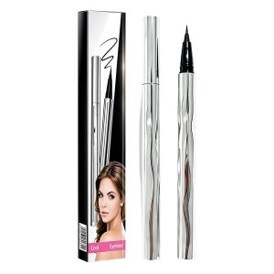 LECDOA Waterproof Liquid Eyeliner, 24-Hour Long-Lasting Black Liquid Eyeliner, Lightweight Formula, Vegan Eye Makeup, Eyeliner for Older Women and Young Women (Brown)