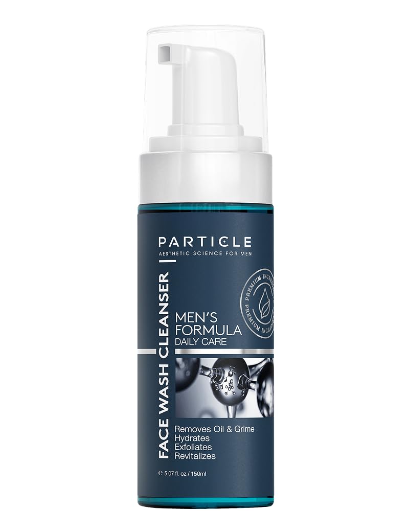 Particle Mens Face Wash - Anti Aging Face Cleanser for Men (5.07 Oz) - Daily Moisturizing Face Wash for Men - Revitalizes, Hydrates & Soothes, All Skin Types & All Ages - Image 3