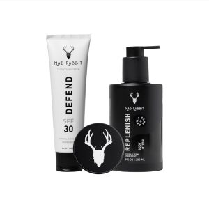 Mad Rabbit Tattoo Care Favorites Kit (3 Piece) - Enhance Balm, Replenish Daily Body Lotion & Defend Mineral Sunscreen SPF 30 - All Skin Types/Full Coverage Tattoo Care Kit