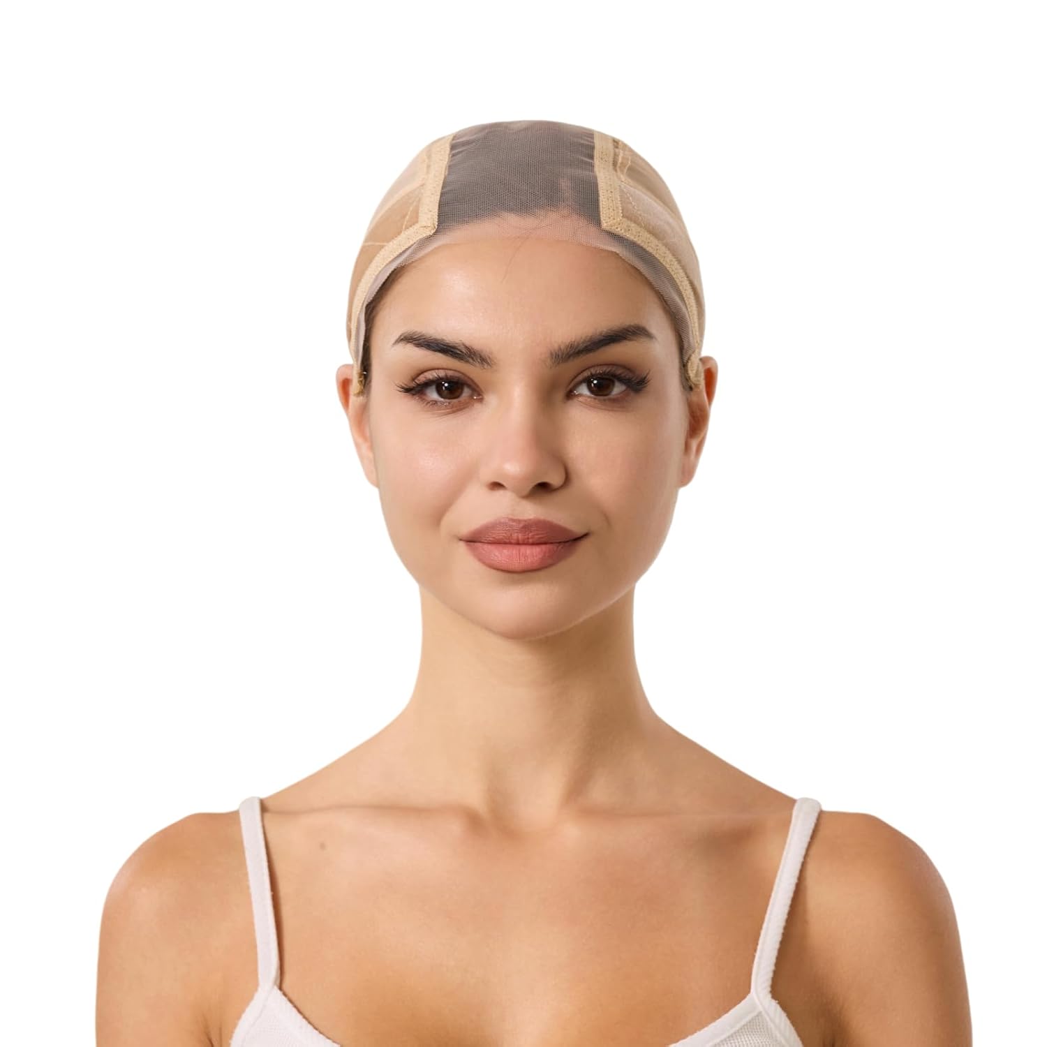 Built in silicone Wig Cap with Grip Band for Keeping Wigs in Place, More Full Cap-wide Transparent Lace for Lace Front Wigs (Nude, S) - Image 3