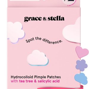 grace & stella Award Winning Pore Strip - Pimple Patches for Face - Hydrocolloid Acne Patches - Absorbs Zits, Reduces Redness - Cute Patches Dermatologist-Tested, Vegan (Multishape, 72 Count)